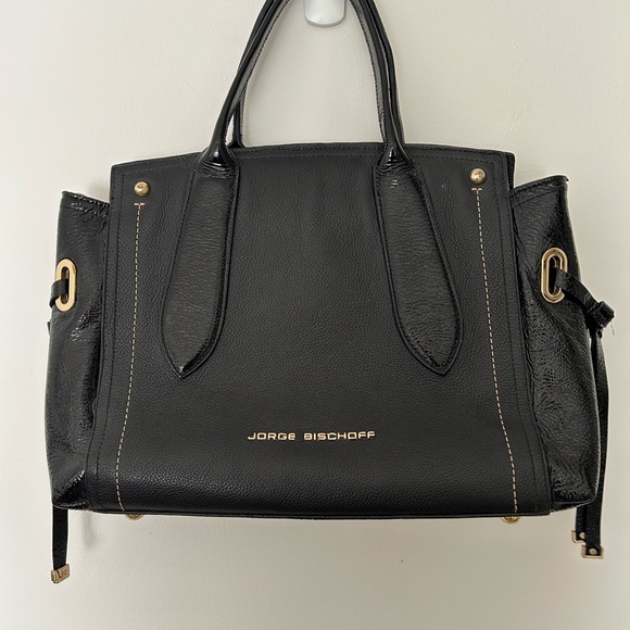 Jorge Bischoff Handbags - Black Leather Satchel